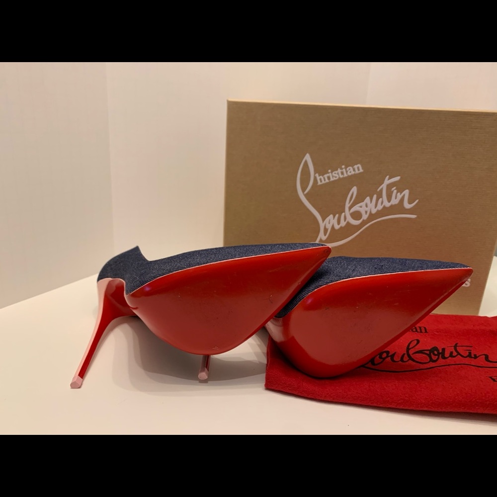 So Kate Denim/Pink Christian Louboutin 38.5 - Picture 3 of 5